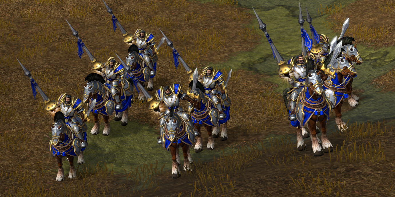 魔兽争霸3：实战中真的可以用人族骑士来克制山岭巨人吗？