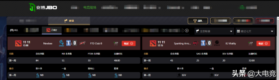 DOTA2-竞博杯：SAG、Newbee会师A组胜者组决赛